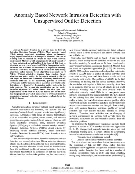 360 Anomaly Based Unsupervised Intrusion Detection