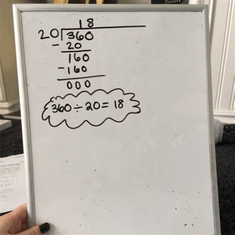The solution below uses the "Long Division With Remainders Method". It is one of two existing methods of doing long division. Start by setting the divisor 3 on the left side and the dividend 360 on the right: 120 ⇐ Quotient ――― 3)360 ⇐ Dividend 3 - 6 6 - ⇐ Remainder. 360 divided by 3 is an exact division because the remainder is zero. .