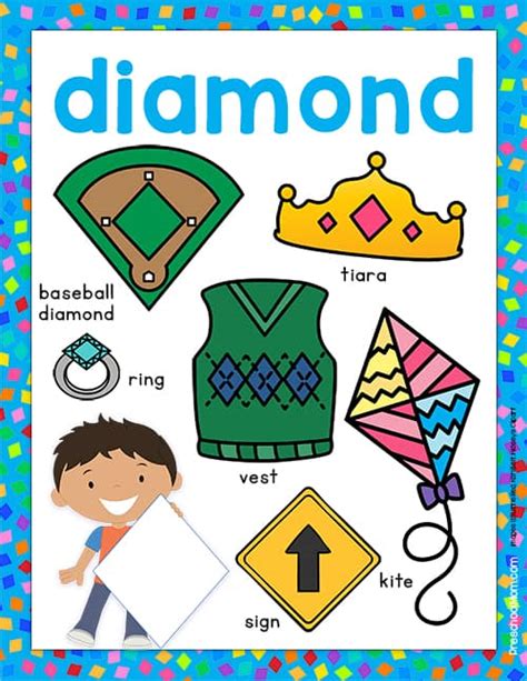 360 Preschool Shapes Diamond Ideas Pinterest Preschool Diamond Shape Worksheets - Preschool Diamond Shape Worksheets