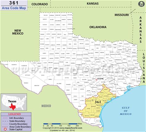 361 area code texas