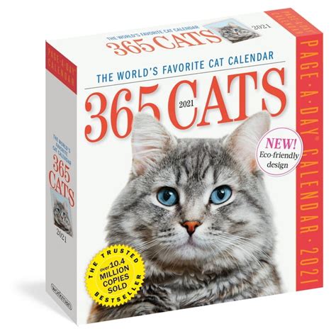 Full Download 365 Cats Pageaday Calendar 2021 By Workman Calendars