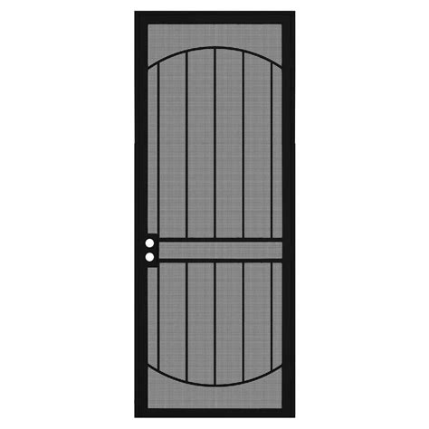 Gatehouse. Resolute 32-in x 80-in White Steel Recessed Mount Security Door with Charcoal Screen Tempered Glass. Model # LF625-32-WHT. Find My Store. for pricing and availability. 15. Gatehouse. Geneva 32-in x 80-in Copper Steel Recessed Mount Security Door with Charcoal Screen Tempered Glass. Model # LF686-32-COP.. 