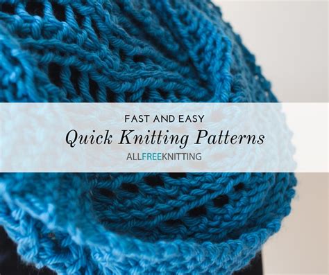 37 Quick and Easy Knitting Patterns