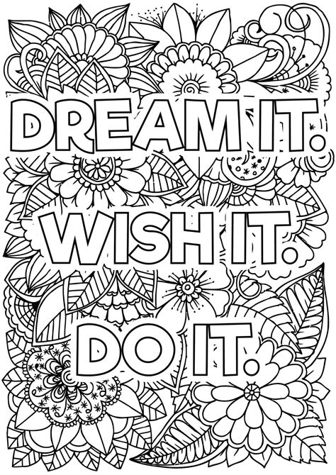 37 Motivational Coloring Pages To Inspire Your Day Goal Setting Coloring Pages - Goal Setting Coloring Pages