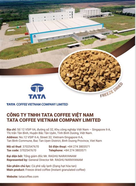 3702547670 - CÔNG TY TNHH TATA COFFEE VIỆT NAM