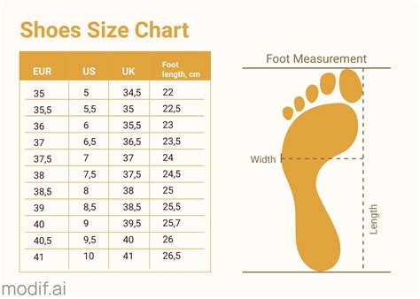 38+ Designer Shoe Size Chart Background