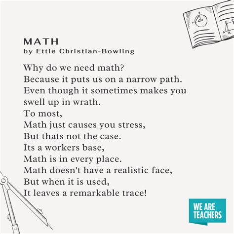 38 Math Poems For Students In All Grade Poems For 7th Grade Students - Poems For 7th Grade Students