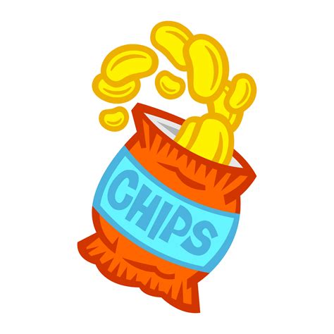 380 Pop And Chips Clip Art Royalty Free - GoGraph