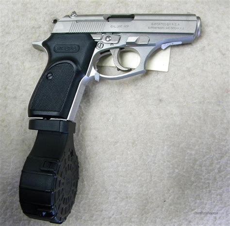 This is the Promag Ruger LCP .380ACP 32 Round Drum Magazine. This Ruger LCP Drum magazine holds up to 32 rounds of .380ACP in its polymer-steel hybrid construction. This drum magazine is intended for use with Ruger's LCP handgun, which isn't a very large firearm. The pistol itself weighs only 9.7 ounces and its factory capacity is 6+1.. 