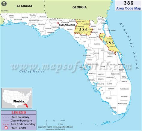 386 area code florida