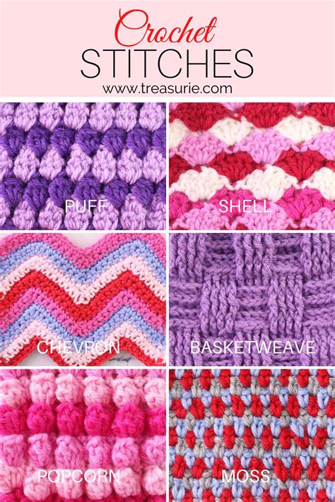39  Types of Crochet Stitches Patterns Easy Guide with Pictures