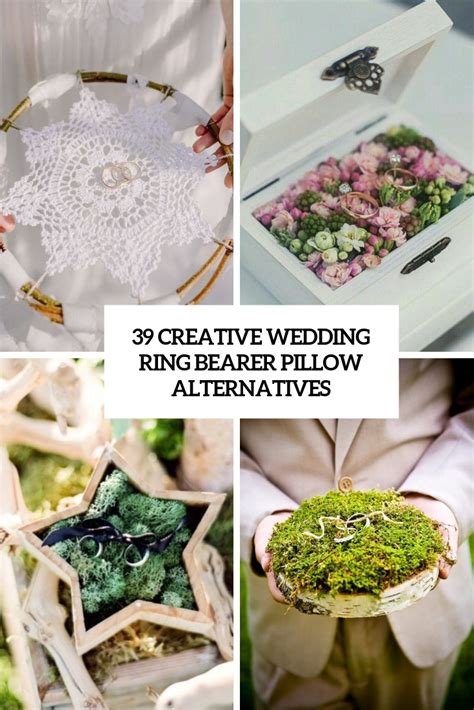 39 Creative Wedding Ring Bearer Pillow Alternatives