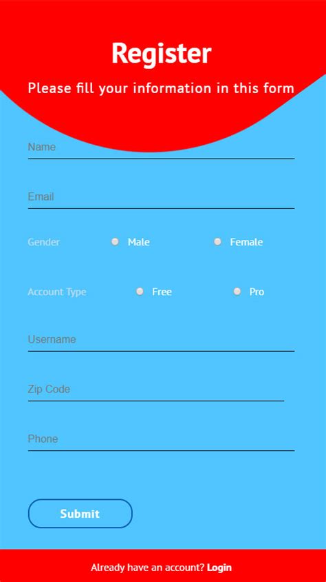 39 Registration Form Html Css And Javascript Modern Javascript Blog