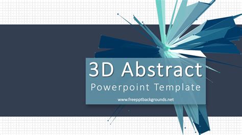 3D Abstract Powerpoint Templates 3D Graphics, Abstract Free PPT