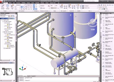 3D AutoCAD Piping Drawings