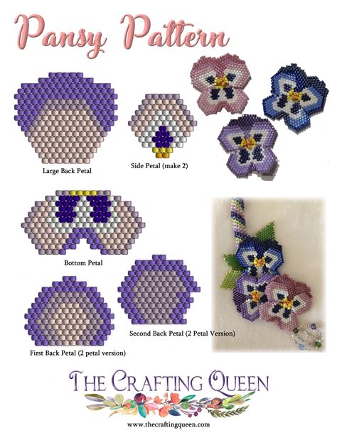 3D Beading Patterns Free It Uses A Single Length Of Thread. Printable