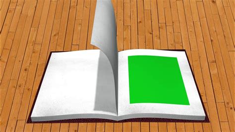 3D Book Animation Green Screen Flip Book Animation Green Screen