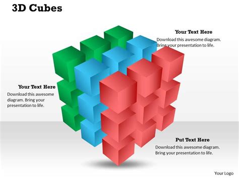 3D Business Cubes PowerPoint Template Slidesbase