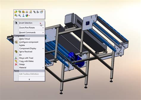 3D CAD Model Tutorial Create Conveyor Belt from Sketch of Rolls Assembly