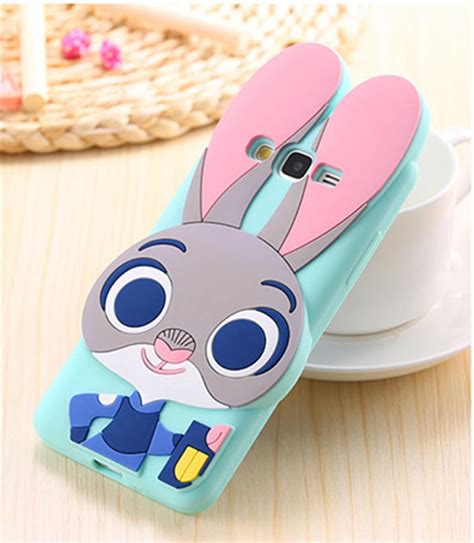 3D Cartoon Cute Judy Rabbit Soft Silicone Case Cover For …