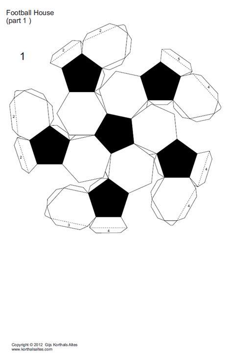 3D Football Template Printable