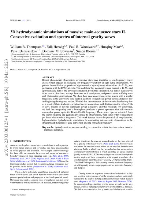 3D Hydrodynamic Simulations of Massive Main-sequence Stars. IV ... - wintechmobiles.com