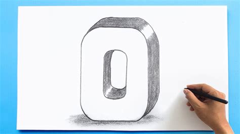 3D Letter Drawing O YouTube.