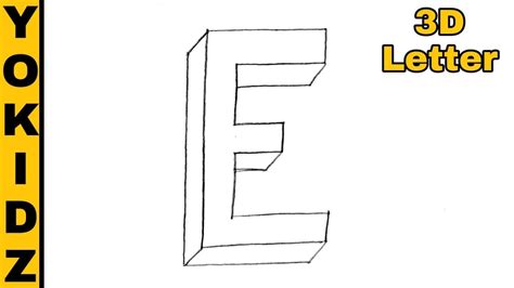 3D Letter E 3D Letters