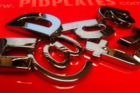 3D PIDPLATES Chrome Lettering - muktibox.com