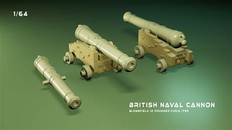 3D Printed Black Armstrong Cannons 1725 - 1759 - COMING SOON - muktibox.com