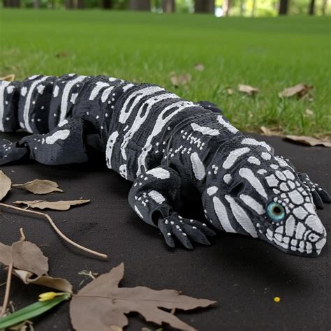 3D Printed Tegu With Realistic Glass Eyes - Etsy - muktibox.com