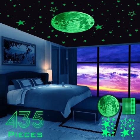 3D PVC Adhesive Glow Stars For Ceiling 400 Pcs Glow In The Dark Star ... - wintechmobiles.com