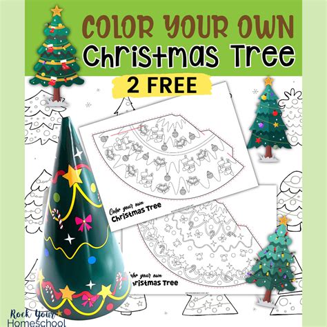 3D Paper Christmas Trees 10 Free PDF Printables Printablee