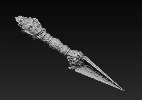 3D Phurba Dagger Model TurboSquid 1255754