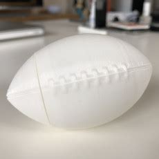 3D Printable 3D Football by MakePrintable