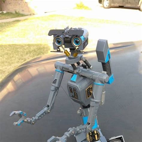 3D Printable Johnny 5 robot from short circuit film by brandon block
