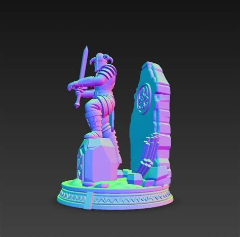 3D Printable Skyrim Statues