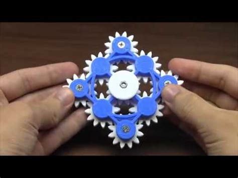 3D Printed 9 Gear Fidget Spinner on Thingiverse - YouTube