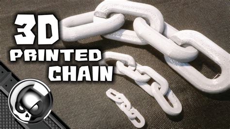 3D Printed Chain how to make model chain YouTube