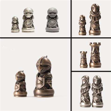 3D Printed Molds for Pieces in Throne of Kings Chess Set