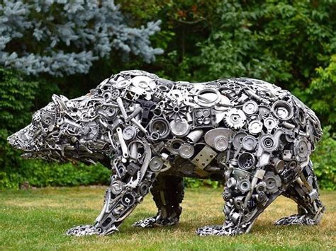 3d Sculpture from recycled material - raincitystudios.com