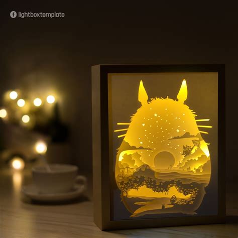 3D Silhouette Light Box Template