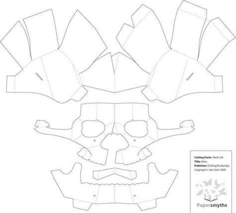 3D Skull Template Printable