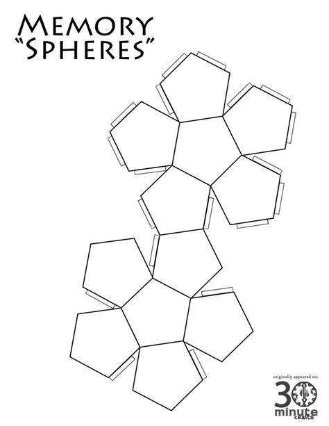 3D Sphere Template Printable