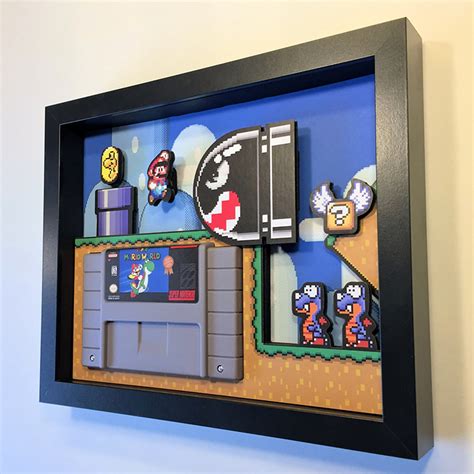 3D Video Game Shadow Boxes Based on Old School Arcade and Console Games