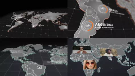 3D World Map Pro Kit After Effects Project Files After Effects