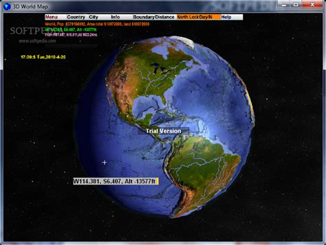 3D World Map for Windows