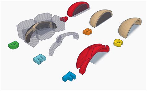 3D design Shell Indents Tinkercad