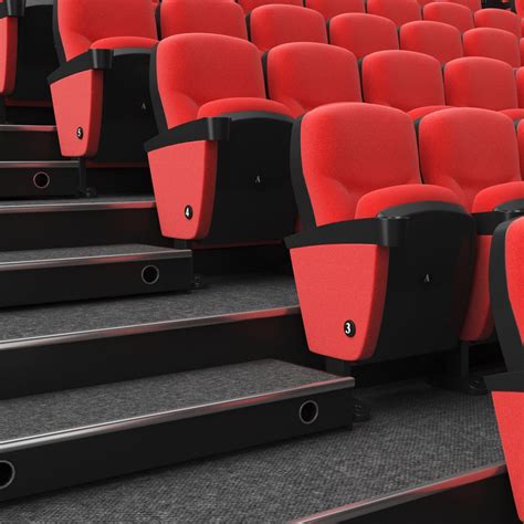 3D real theater bleacher chairs - TurboSquid 1635099