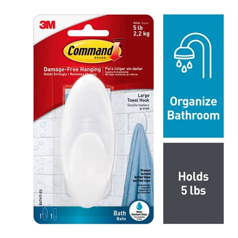 3M Command Large Plastic Holder 7-3/4 in. L 1 Pk eBay